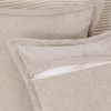 MADIZZ Chenille Flange Edge Throw Pillow Covers Set of 2
