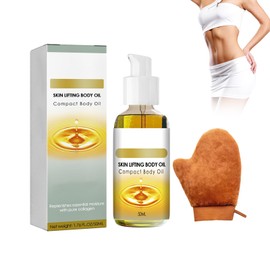 Rostblant 50ml Collagen Firming Body Oil,Wird mit einem Handschuh für eine einfache Anwendung, Kollagen Lifting Body Oil,Schönheits Kollagen Lifting Körperöl (A-QF-Serum-21)