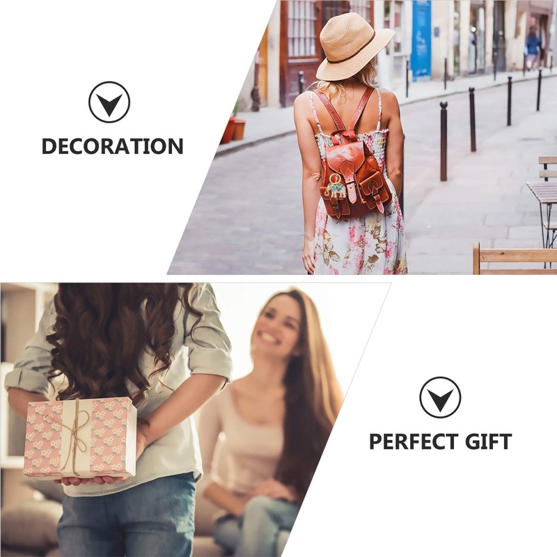 Lurrose Cute Elephant Design Key Ring Fashion Car Bag Pendant