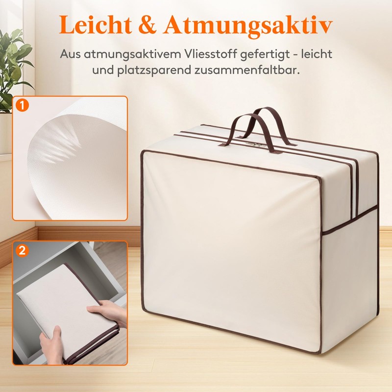 Lifewit 75L Storage Bag with Reinforced Handles, Pack of 2