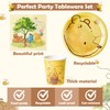 Z1juce 90PCS Winnie Themed Party Tableware for 30 Guests Winnie