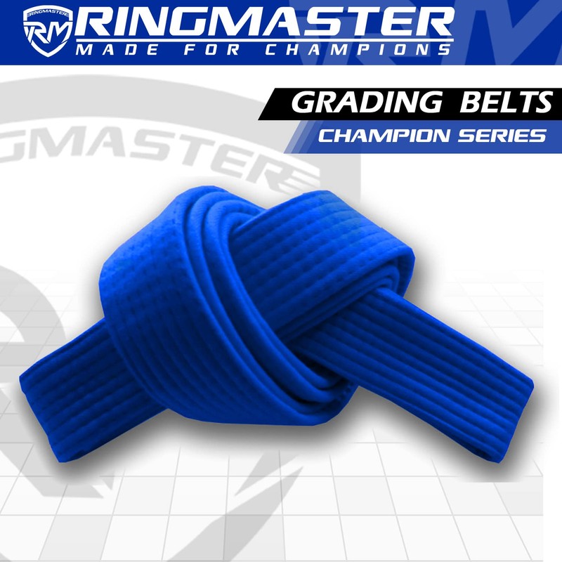 RingMaster Sports Grading Belts 9 Plain Colour for Karte Judo