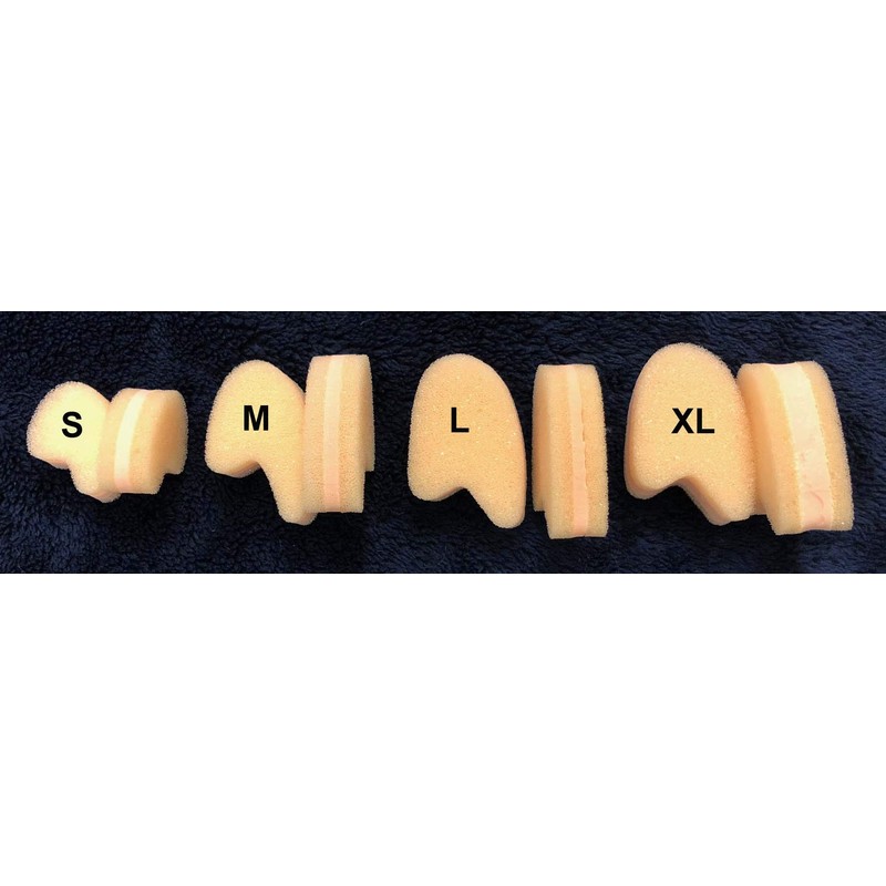 3 Layered Toe Separators 1/4" Thick, 100 Spacer Pack (Medium