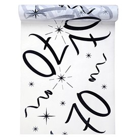 5192 Santex Birthday Table Runner, White