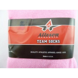 Alleson Athletic Team Socks,Pink, Size 10-13