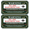 Phyabe 2 Pack Neighborhood Watch Sign, We Are Watching You,