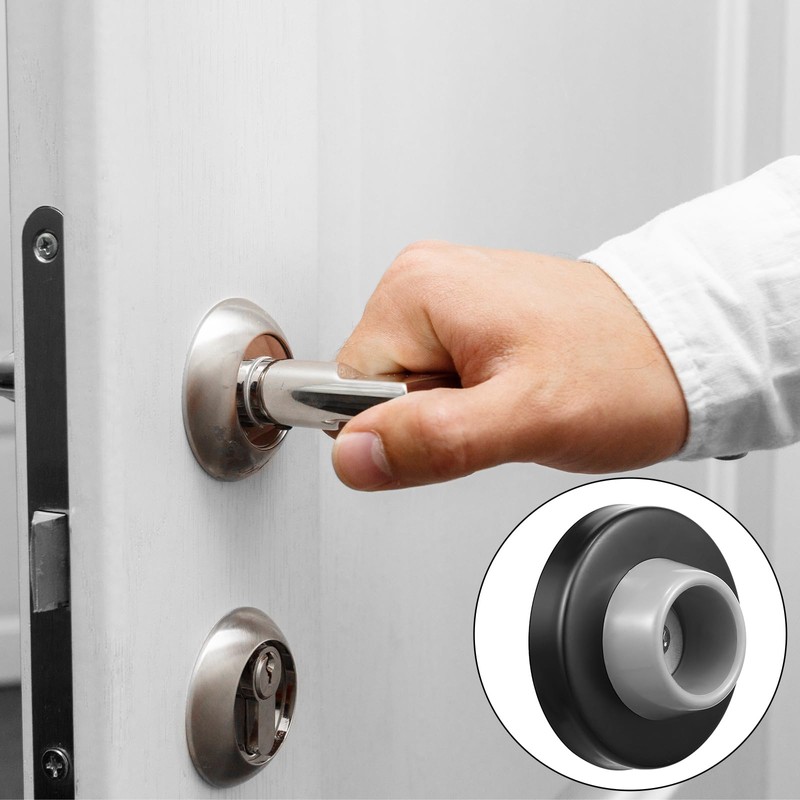 Pangda Concave Wall Door Bumper Stop Silver Stainless Steel Wall