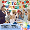 Fulmoon First Day of Kindergarten Banner Glitter Back to School
