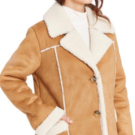 FRYE Women's Edge STITICH Knee Length Coat