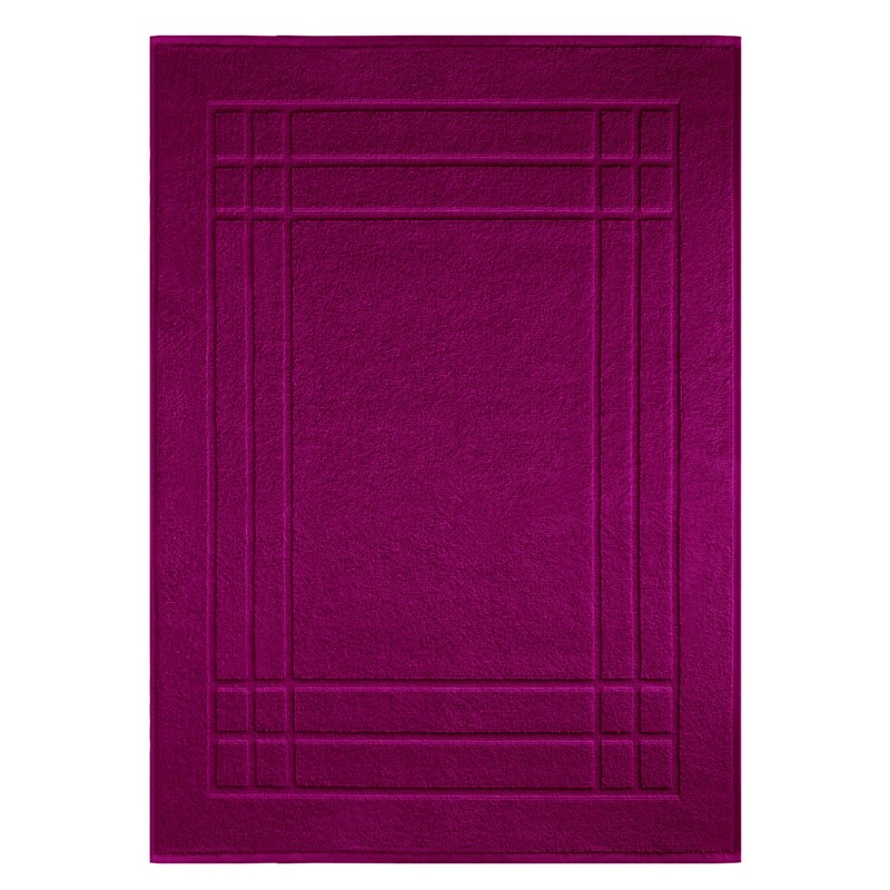 Lashuma Badezimmermatte Maschinenwaschbar 50x70 cm schnelltrocknend, Linz Violett - Orchidee