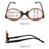 U Scinan Universal Presbyopic Glasses Folding Magnifying Reading Eyeglasses Flip-up