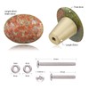 mookaitedecor Set of 4 40mm Unakite Stone Drawer Knobs with