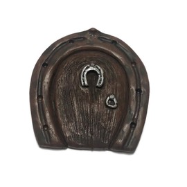 The Magical Doorway SMALL HORSESHOE FAIRY/HOBBIT DOOR IDEAL FOR GARDENS AND BOTTOM OF TREES