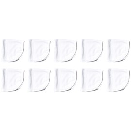 HonestBaby 10-Pack Terry Wash Cloths in Gift Box 100% Organic Cotton for Infant Baby Boys, Girls, 10-Pack Bright White, One Size