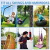 Werfeito Tree Swing Ropes (Set of 2), 3FT/5FT/10FT/15FT/20FT, Tree Swing