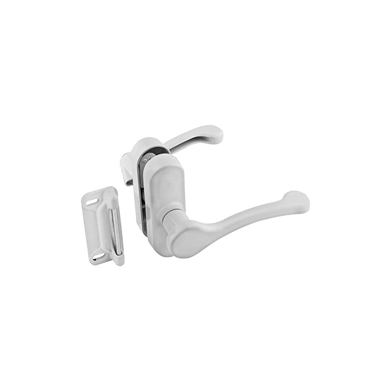 National Hardware N262-196 V1320 Lever Latch in White,1-3/4"