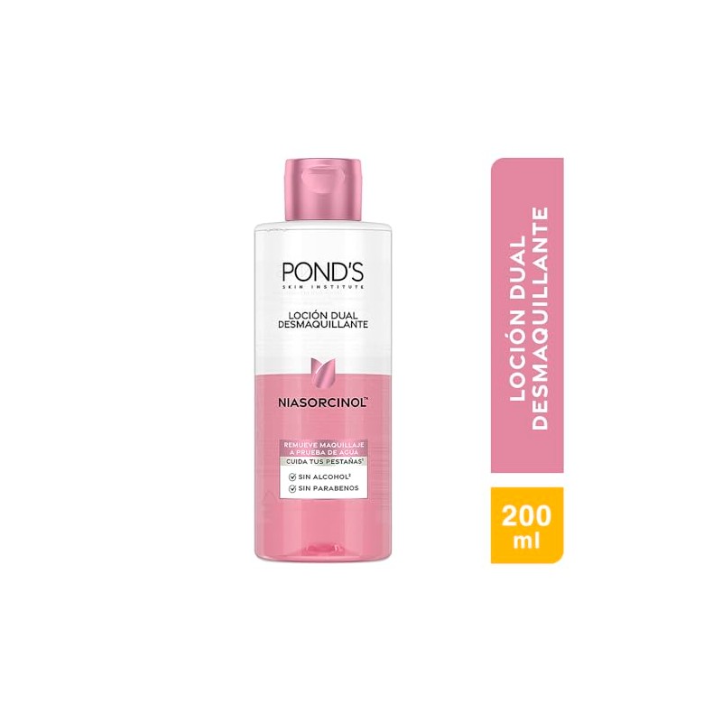 POND'S Loción Dual Desmaquillante con Niasorcinol para todo tipo de