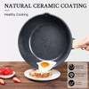 GiPP Ceramic Nonstick Deep Frying Pan Skillet, 12" Saute Pan