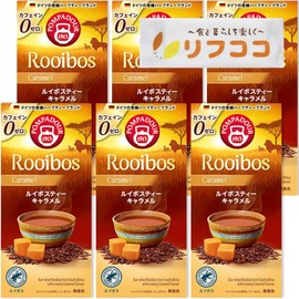 Pompadour Rooibos Tea Caramel 1 Box (0.6 oz (1.75 g) x 10 TB Set of 6 Boxes
