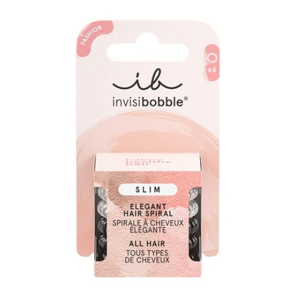Invisibobble slim elegant hair spiral 6pcs