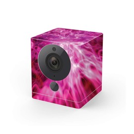 MightySkins Skin Compatible with Wyze Cam V2 - Red Mystic Flames | Protective, Durable, and Unique Vinyl Decal wrap Cover | Easy to Apply, Remove, and Change Styles | Made in The USA