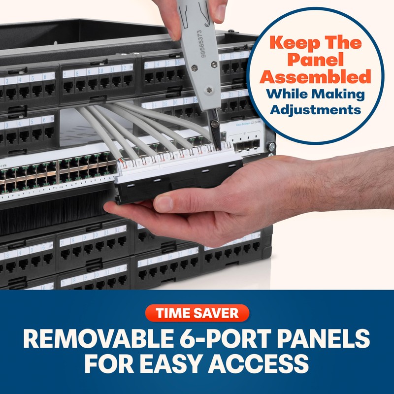 Everest Media Solutions EMS Full Patch Panel 24 Ports Foldable