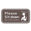 Sit-Down Toilet Stickers - No Standing Urination - Sit Down