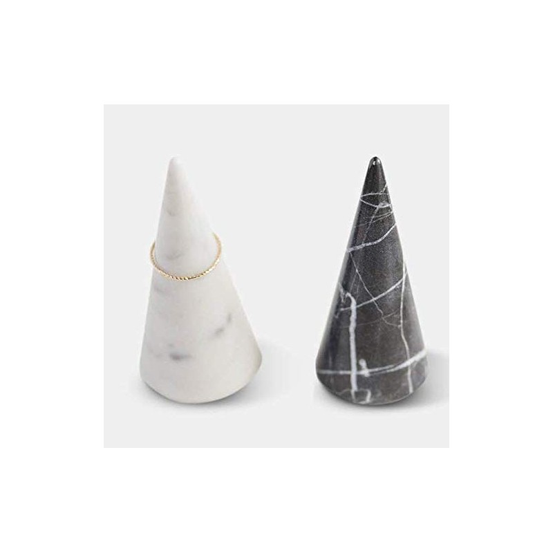 craft monkees Ring Holder Cone Genuine Marble Polished| Ring Jewelry