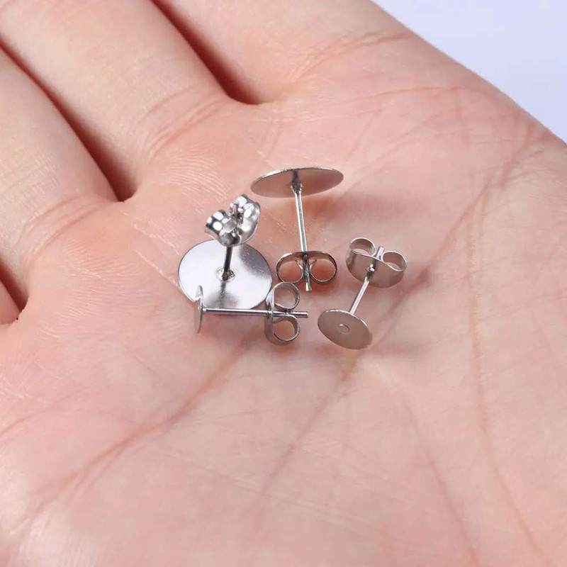 Baven Pack of 300 Stainless Steel Blank Post Earring Stud