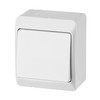 Easily mounted IP44 switch White Schalterserie wet rooms