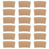 BESTOYARD 100pcs Hot Cup Sleeves Kraft Paper Coffee Sleeves Hot