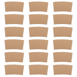 BESTOYARD 100pcs Hot Cup Sleeves Kraft Paper Coffee Sleeves Hot Cup Jacket Holder Insulated Drink Sleeves
