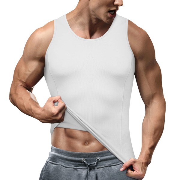 Gotoly Compression Shirt for Men Slimming Undershirt Body Shaper Tank