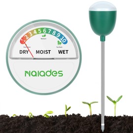 Soil Moisture Meter for Plant No Power Required Soil Hygrometer Plant Water Meter for Indoor and Outdoor Hous Plants, Garden, Farm, Lawn - Green