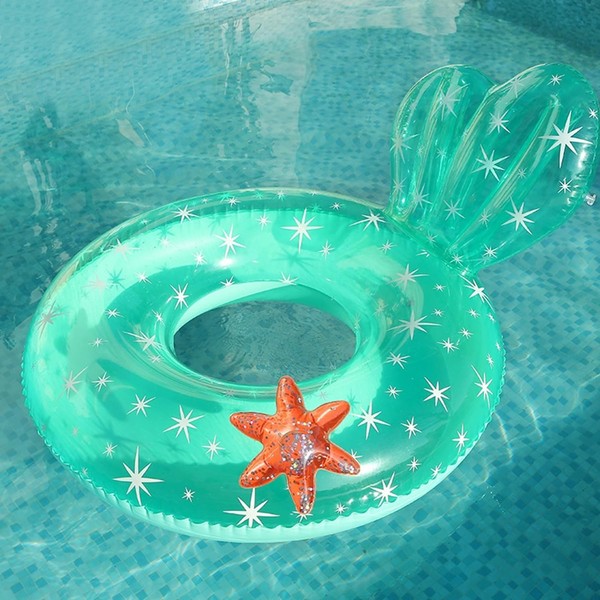 Baby Pool Float, Green Starfish Pool Floats with Safty Seat
