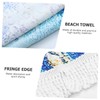 CAXUSD Fashionable Quicksand Beach Towel Round Bath Mat Quick-Drying Beach