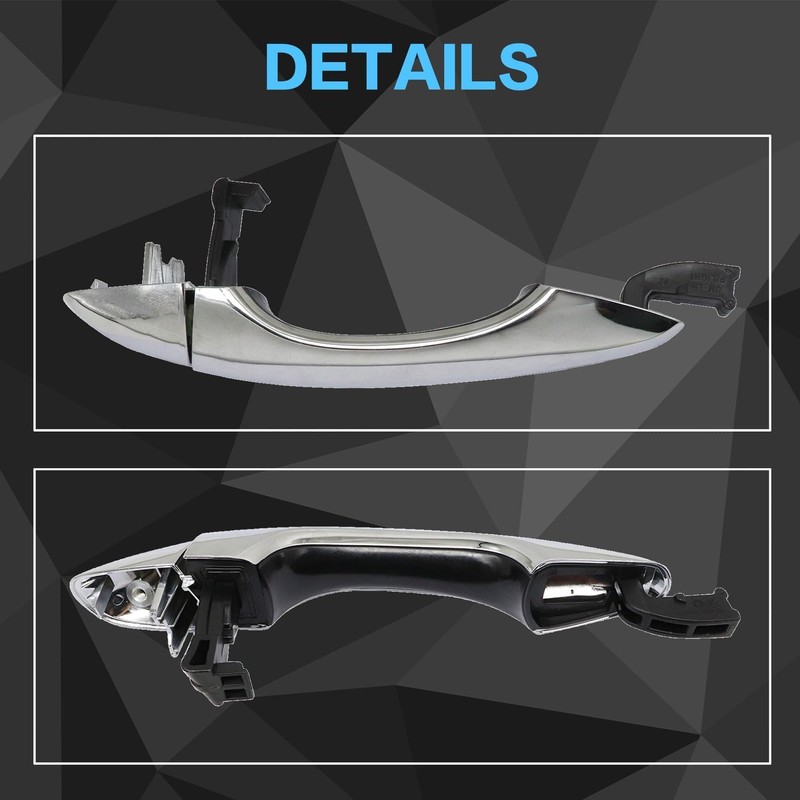 Priprilod Front Driver Side Chrome Outside Door Handle Compatible with