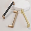 BUKOBYHE 10 Pack 5Inch(128mm) Kitchen Cabinet Handles Black and Champagne