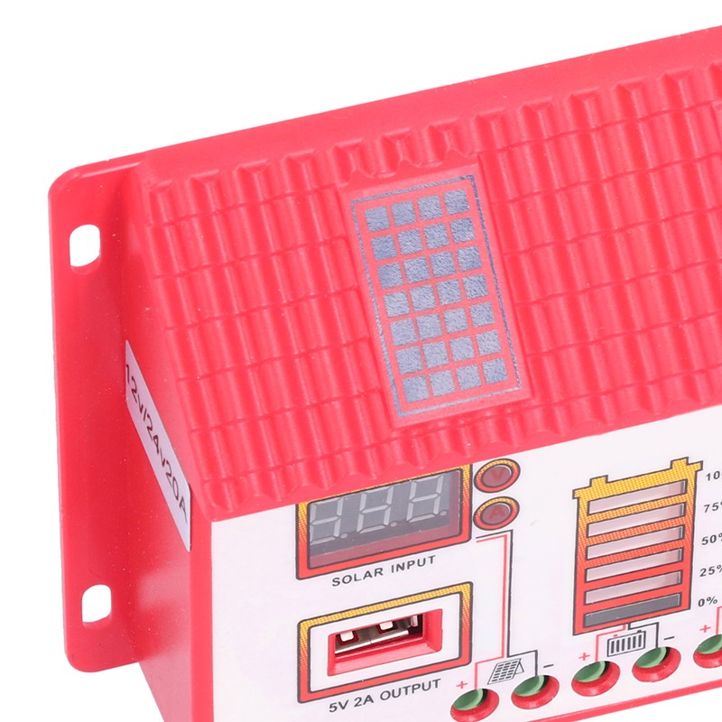 Solar Charge Controller House Shape 12V 24V Automatic Recognition LED