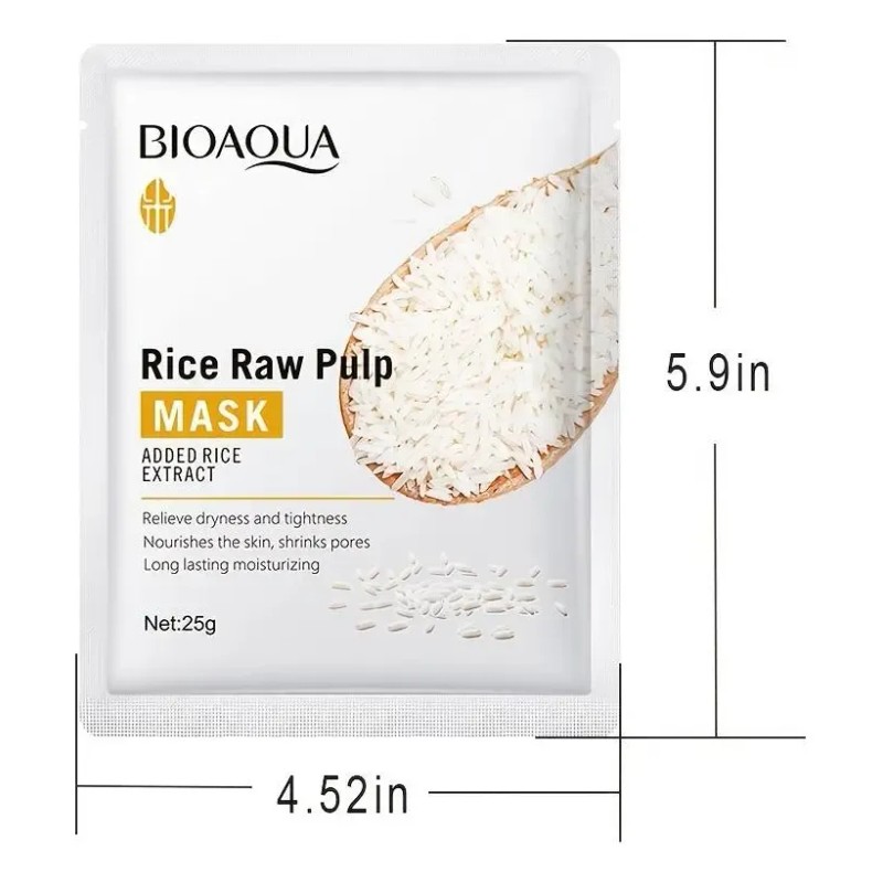 Extracto De Serum De Arroz Reduce Poros Mascarilla De Arroz