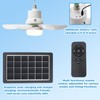 Solar Ceiling Fan Light,Solar Powered Rechargeable Ceiling Fan with 3