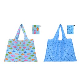 Reusable Grocery Bags For Shopping Packable Large Tote Bag Foldable Bulk Washable with Handles 2-4-6-8 Pack Groceries Bags