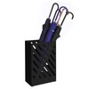 SONGMICS Metal Umbrella Stand, Rectangular Umbrella Holder Rack, with a