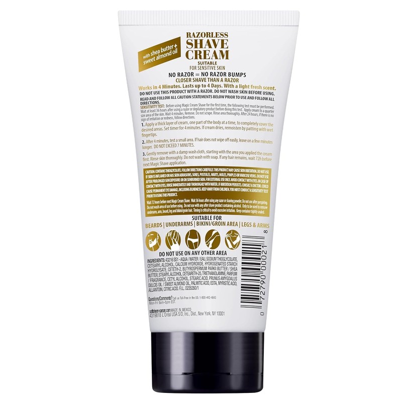 Magic Shave Razorless Cream Shave, Bald Head Smooth Head Maintenance,