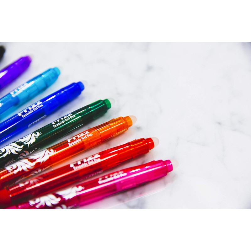 BAZIC Frizz Fashion Color Erasable Gel Retractable Pen with Grip