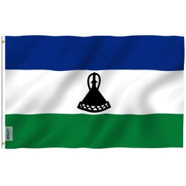 Anley Fly Breeze 3x5 Feet Lesotho Flag - The Kingdom of Lesotho Flags Polyester