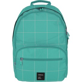 Grafoplás 37502336 Unequal Grid Collection School Backpack, Turquoise, 31.5 x 43 x 20 cm