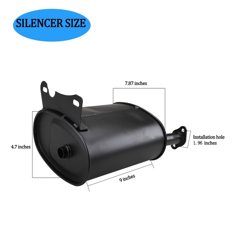 Generator Muffler Silencer Kit Exhaust Muffler for Honda & Clone