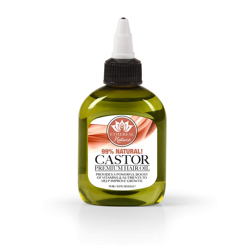 Ethereal Nature Aceite para el cabello de ricino 75 ml,