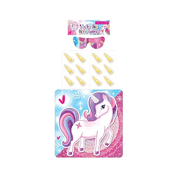 Henbrandt Pin The Horn On The Unicorn Party Game Girls Kids Fairies Accessories Birthday